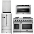 48 in. Propane Gas Range, Dishwasher, Refrigerator, Microwave Drawer L476373