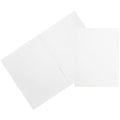 White 9 x 12 Two Pocket Folders 50/Pack U521126