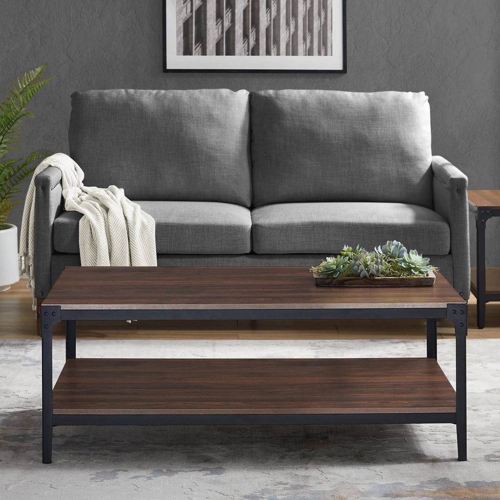 Rustic Dark Walnut Coffee Table J529970