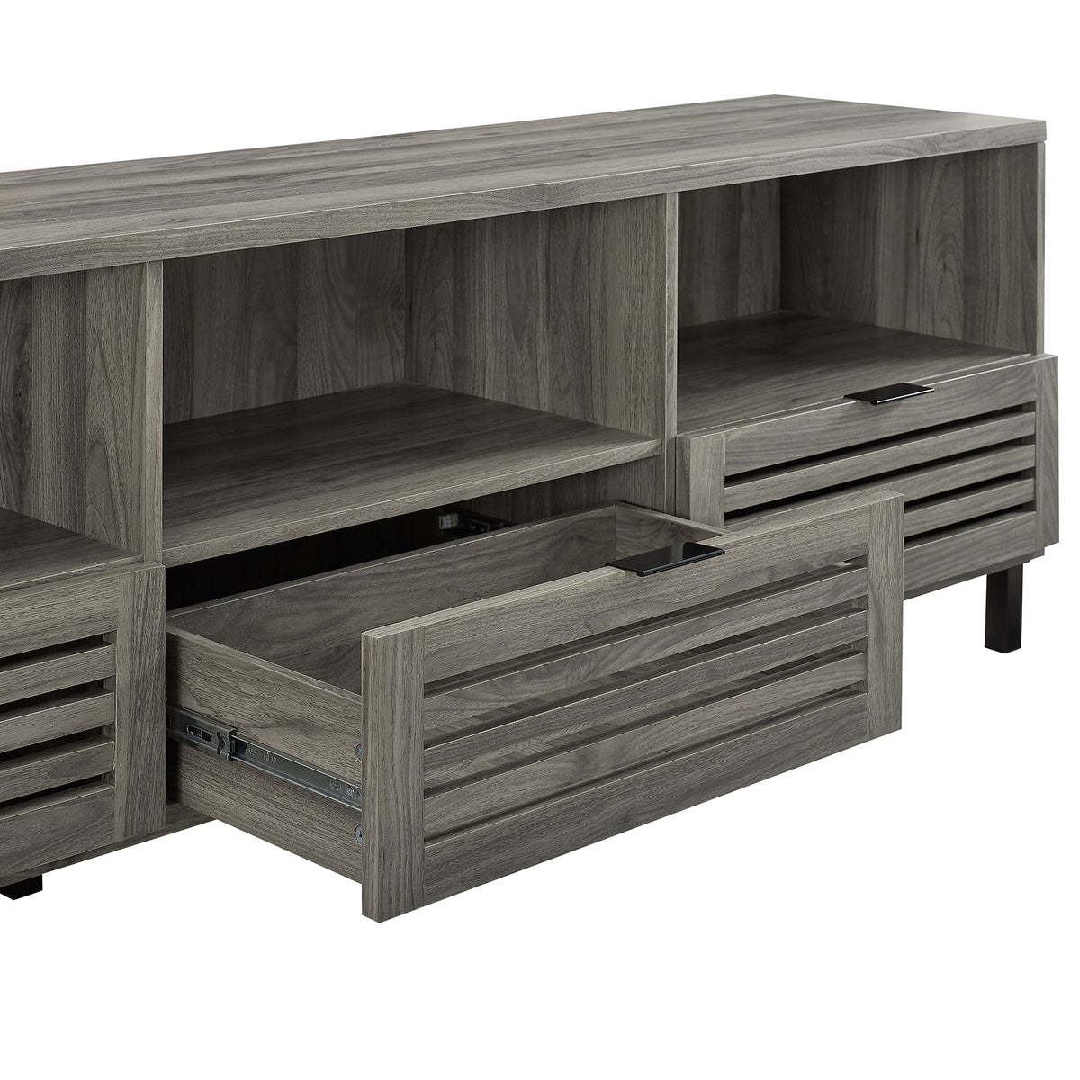 Slate Grey 3-Drawer TV Stand O592380