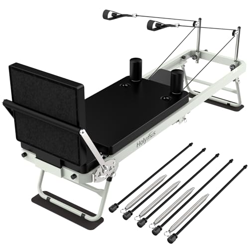 75" Foldable Pilates Reformer Machine with Jump Board M37477