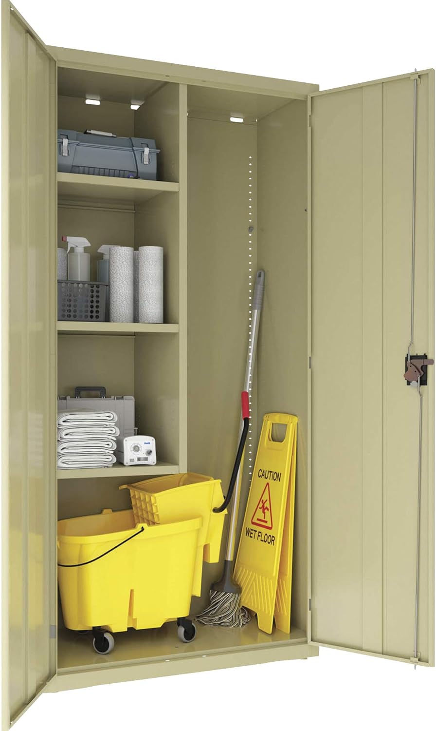 4-Shelf Steel Janitorial Storage Cabinet M85643