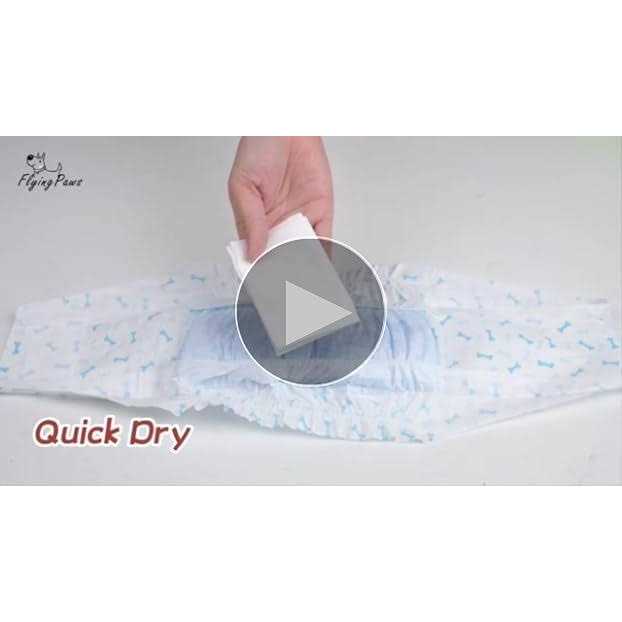 Absorbent Male Dog Wraps Belly Bands with Leak Protection D60573