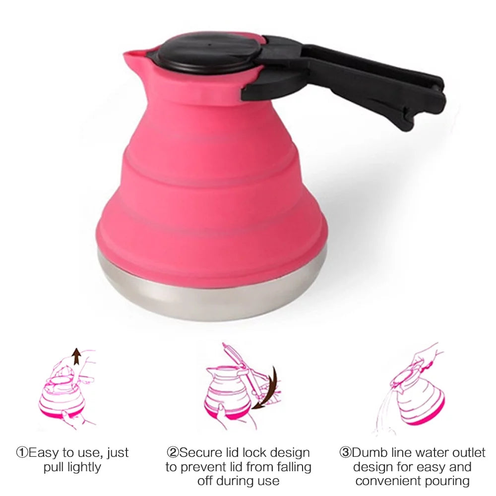 Foldable Silicone Kettle 1500ML Z61747