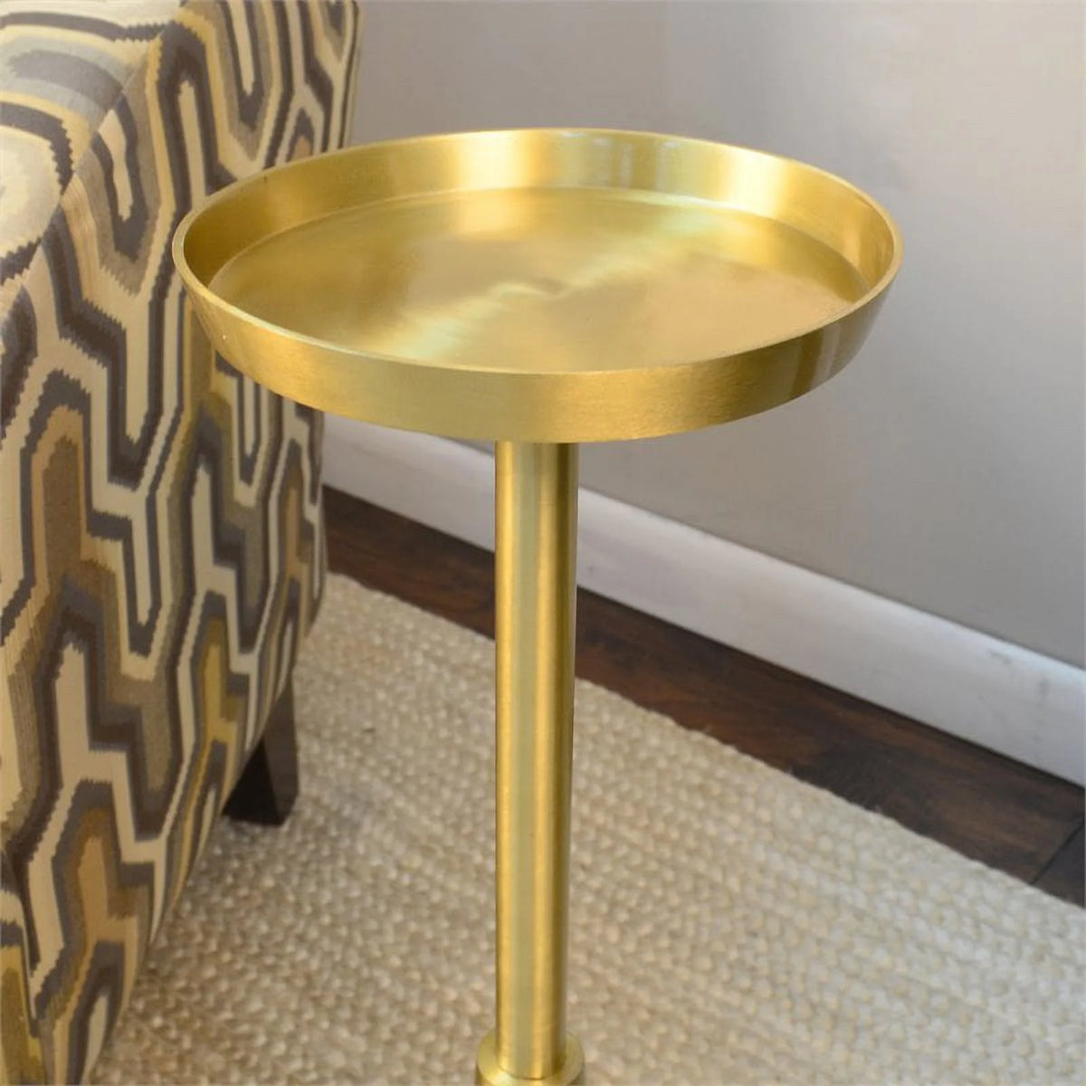 Small Marble and Metal Drink Table Y297