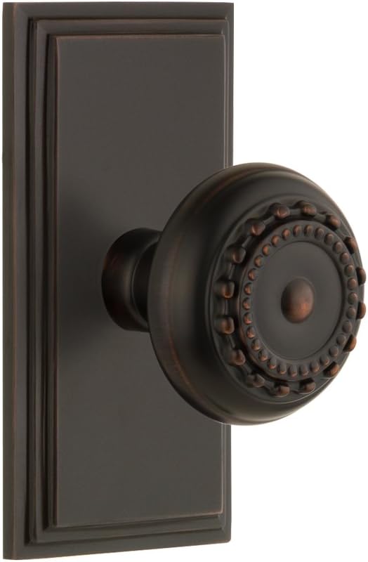 Timeless Bronze Privacy Plate with Knob Z4087