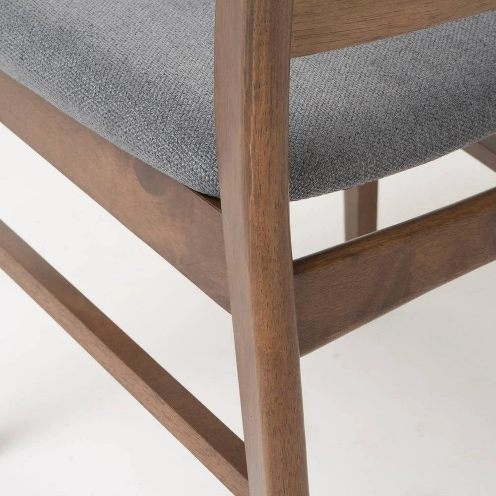 Light Beige Fabric Dining Chair Set of 2 X8553