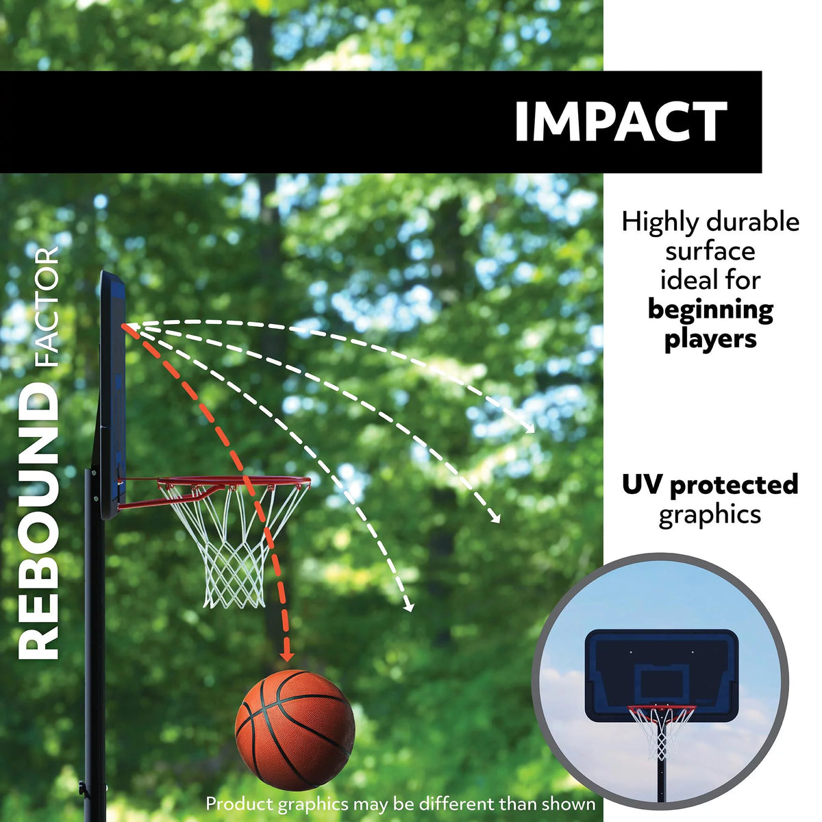 Adjustable Portable Basketball Hoop I171720