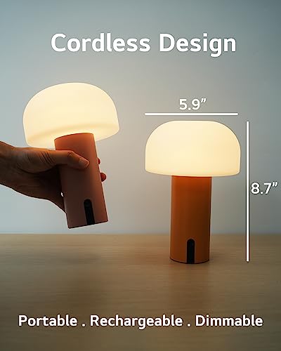 Rechargeable Cordless Waterproof Mushroom Table Lamp G225119