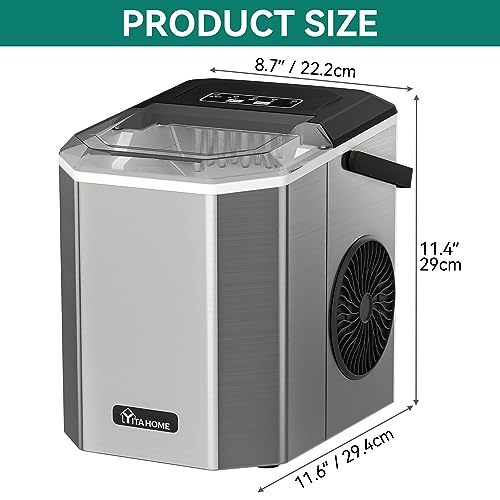 Commercial Stainless Steel Ice Maker Machine with Storage Bin T1773