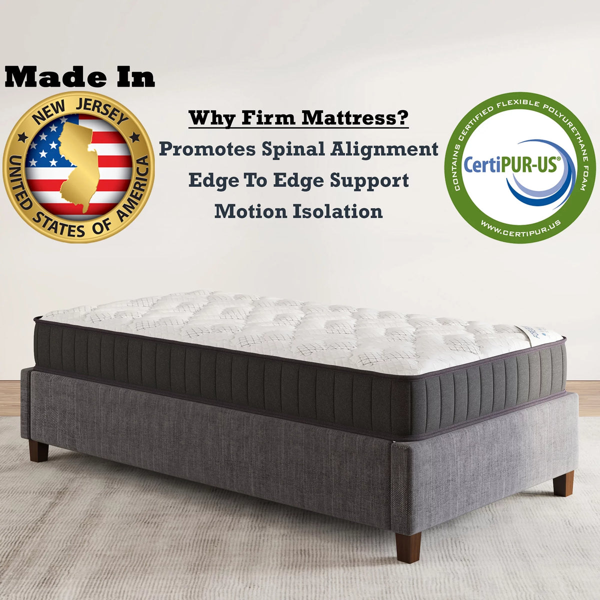 Twin Firm Tight Top Hybrid Mattress R67542