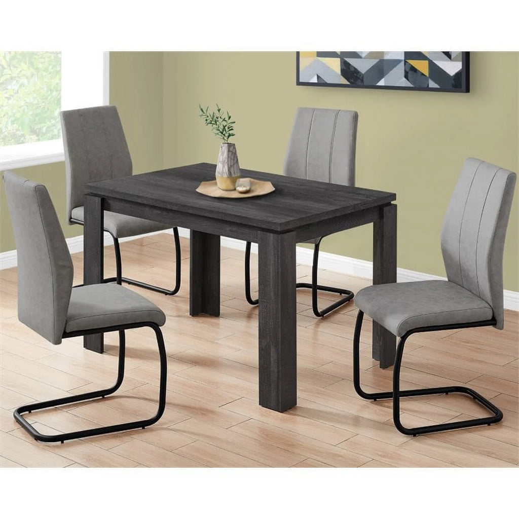 Black Rectangular Laminate Dining Table H813