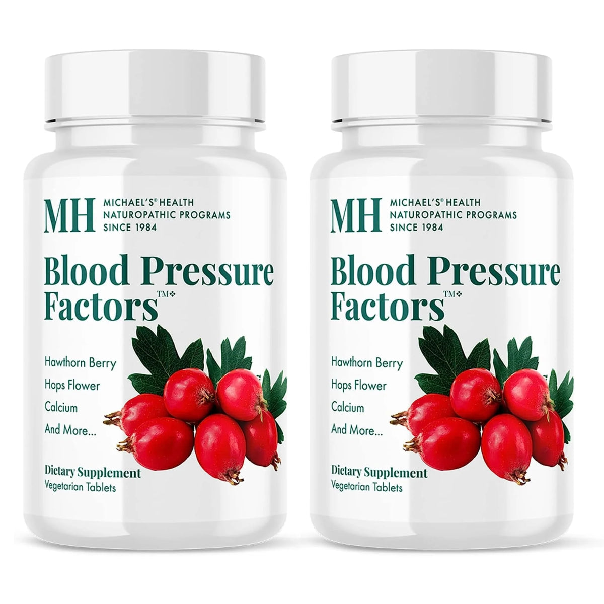 Blood Pressure Support Tablets Vegetarian 90 Count Pack of 2 U77908