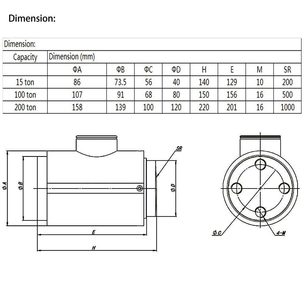 Compression Load Cell Column Type with Cable 200 ton K776403