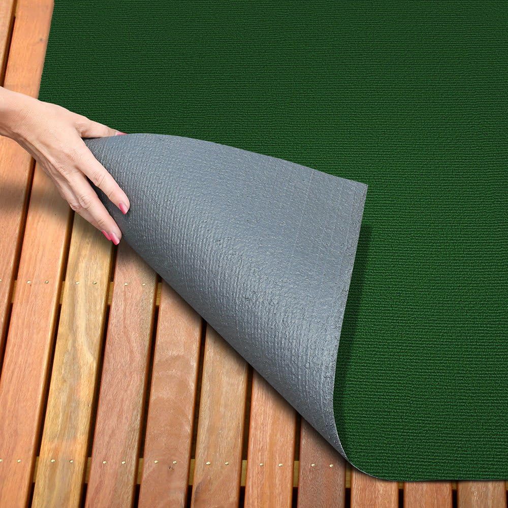 Green Indoor Outdoor Carpet with Rubber Marine Backing H88938