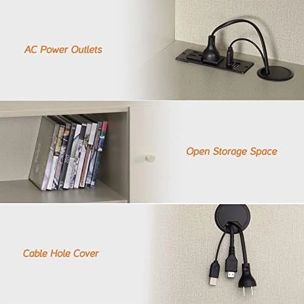 70'' Floating TV Stand with Charging Station J91568