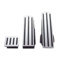 Chrome Pedal Set Black Insert S57938