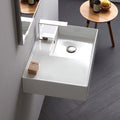 White One Hole Bathroom Sink Z3702