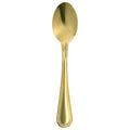 18/0 Gold Stainless Steel Dessert Spoon - 36/Case W2980