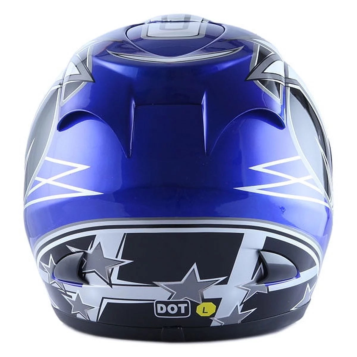 Blue Full Face Motorcycle Helmet T27176