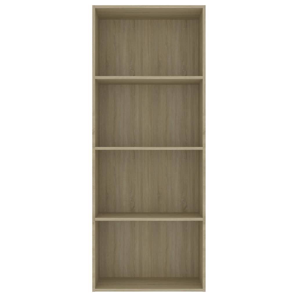 4-Tier Book Cabinet Sonoma Oak Chipboard X836479