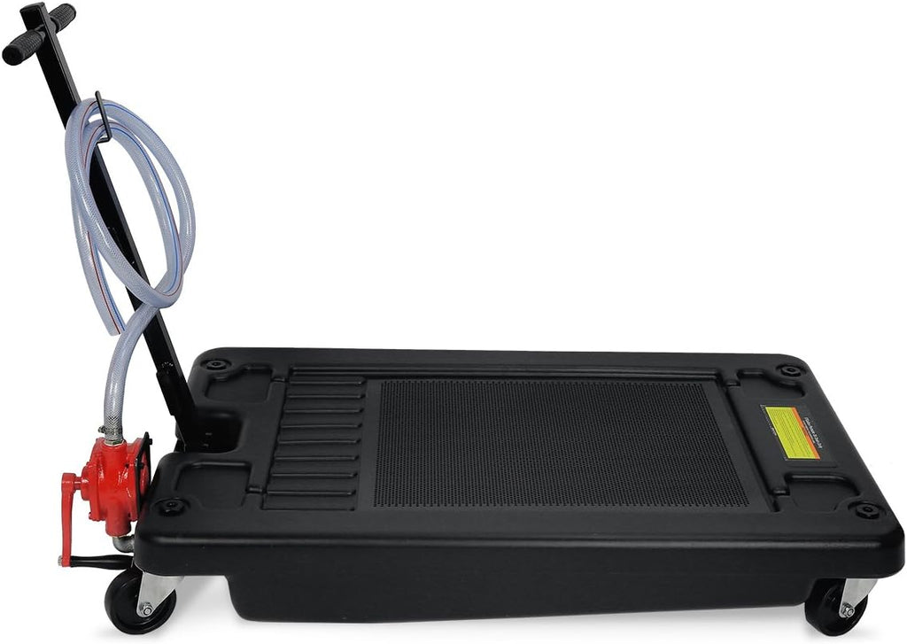 17 Gallon Low Profile Oil Drain Pan with Hose C80286