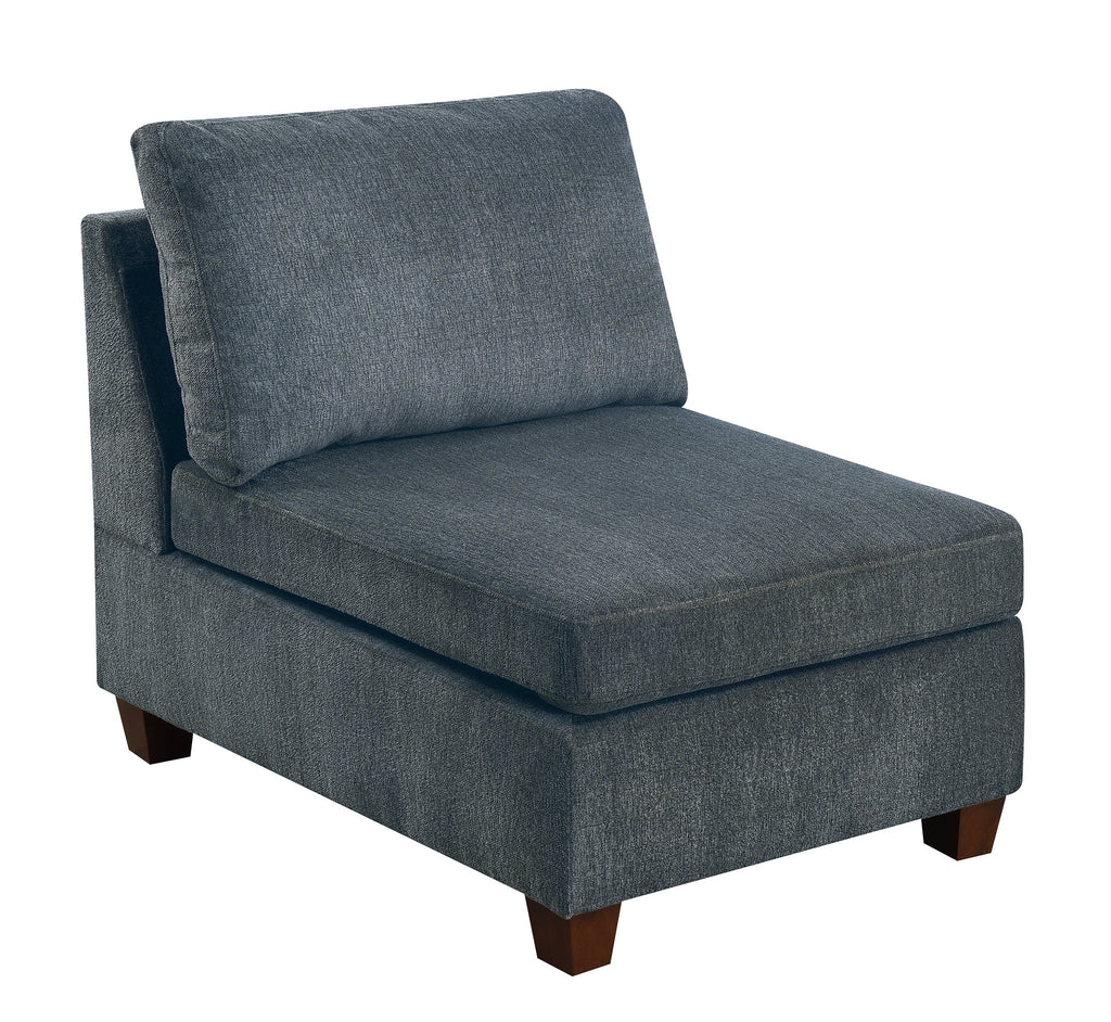 Grey Chenille 8pc Modular Sofa Set B60140