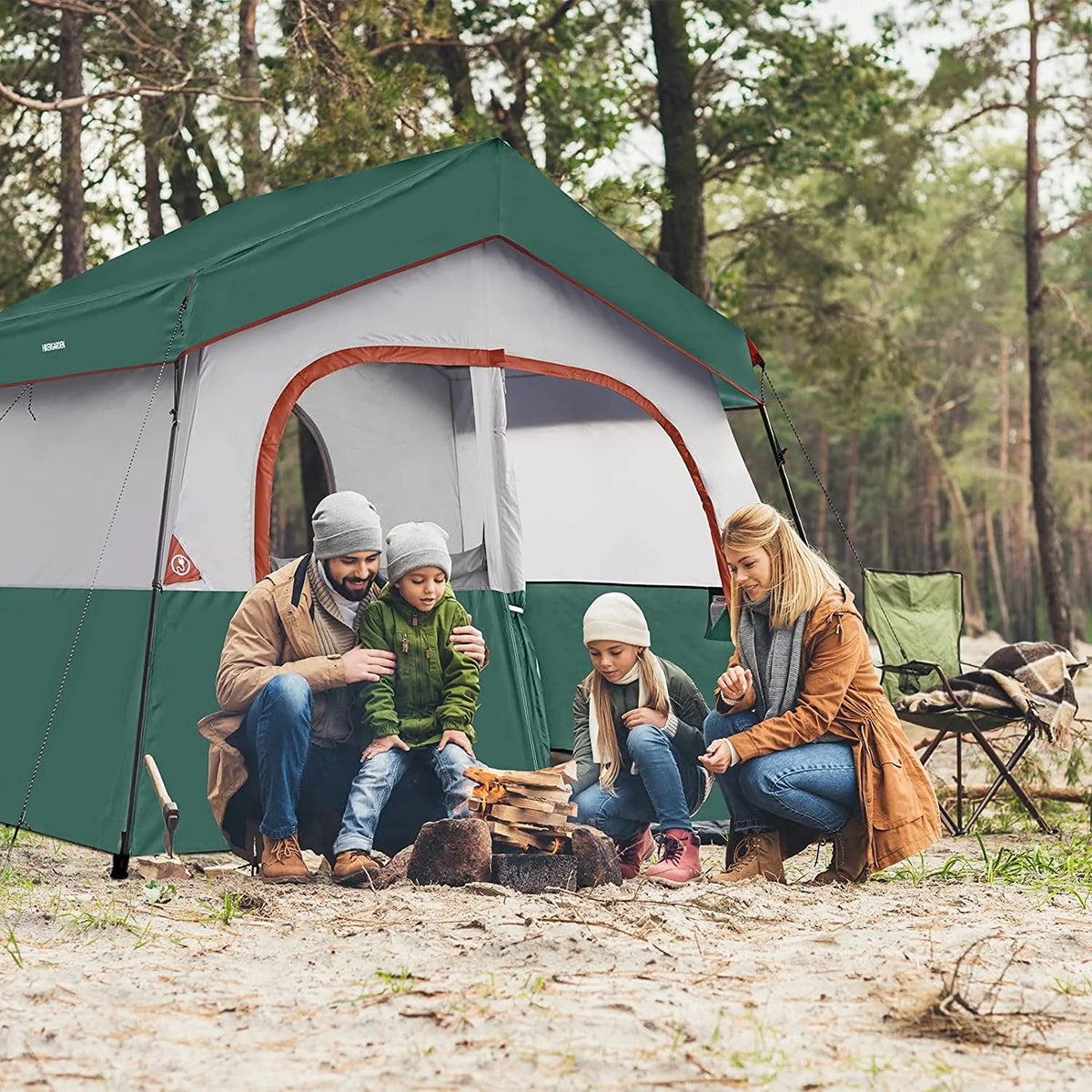 6 Person Portable Camping Tent W266