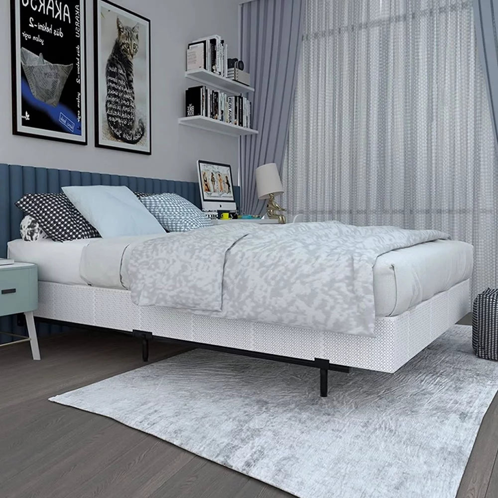 King 9-Leg Metal Bed Frame with Headboard Brackets X766618