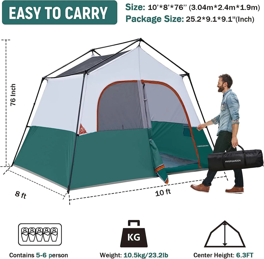 6 Person Portable Camping Tent W266