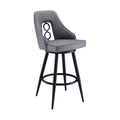Gray and Black Bar Stool N593