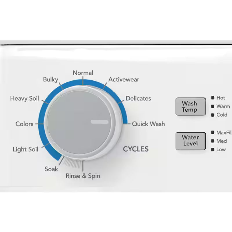 White Washer and Electric Dryer Combo with Quick Wash & Dry Cycle J895425