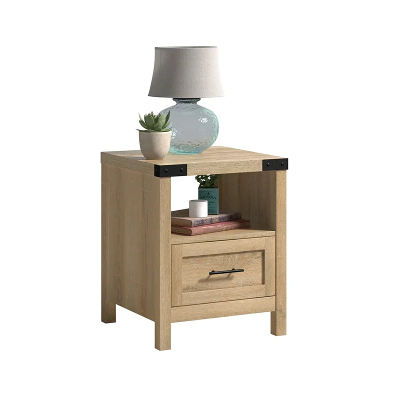 Engineered Wood End Table in Orchard Oak - Set of 2 B1423