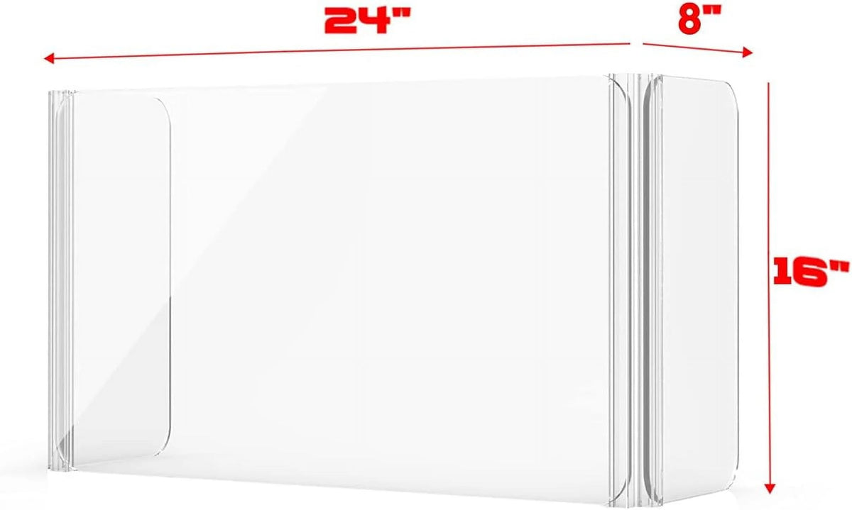 Clear Desk Dividers 24"W X 16"H X 8"D M584