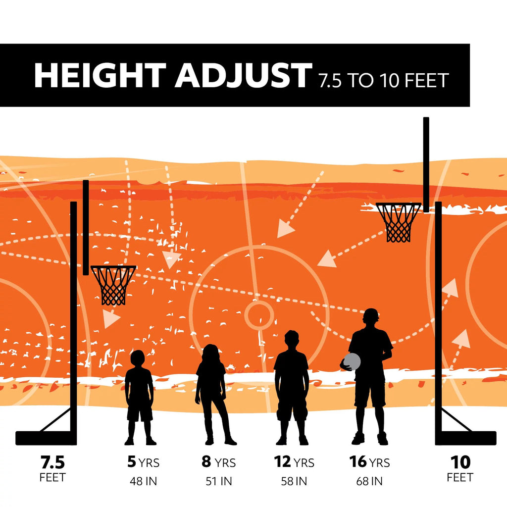 Adjustable Portable Basketball Hoop I171720
