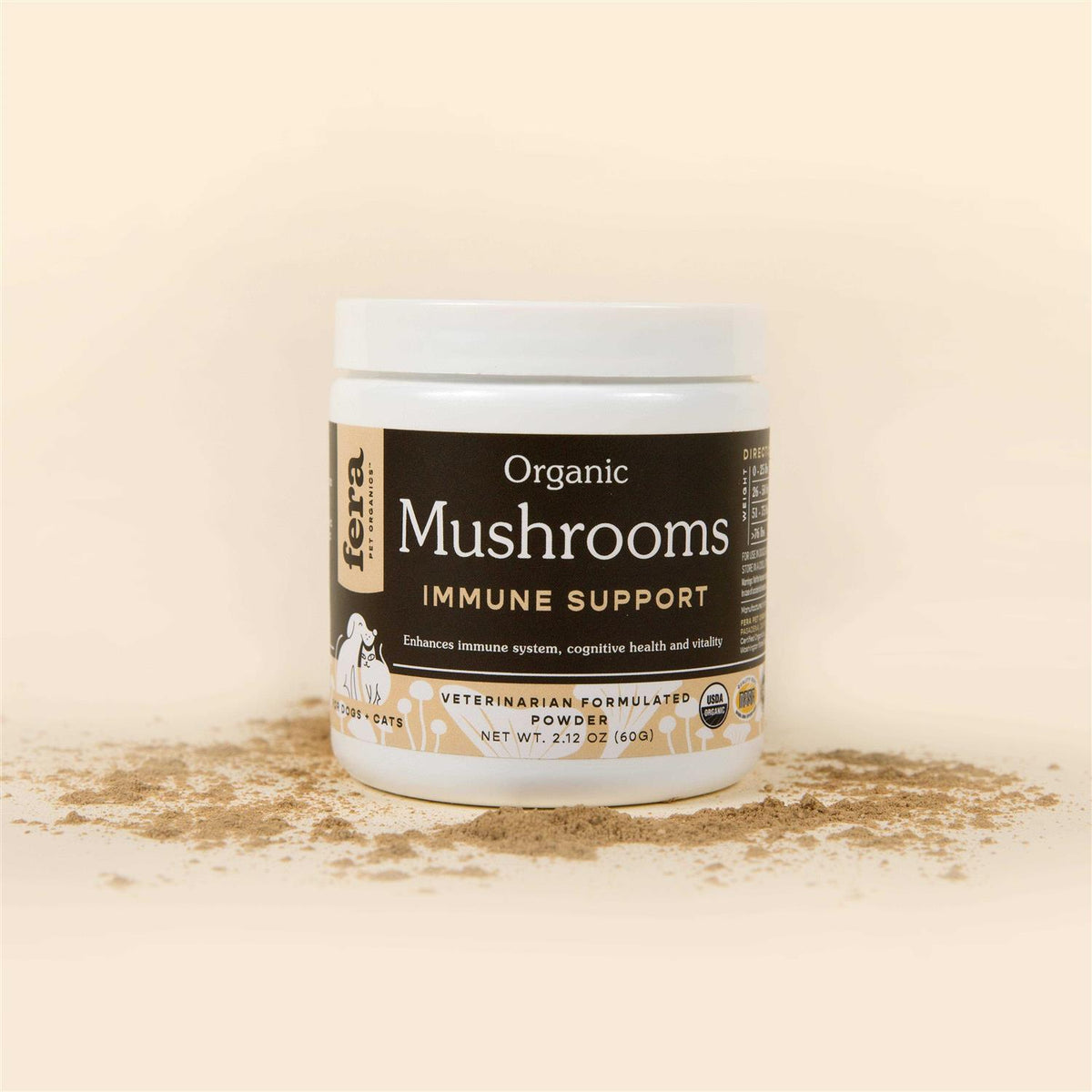 USDA Organic Mushrooms Immune Support for Dogs & Cats F533671
