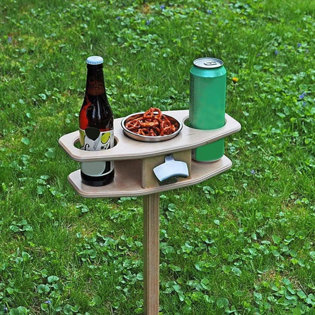 Portable Natural Wood Folding Picnic Table E3875