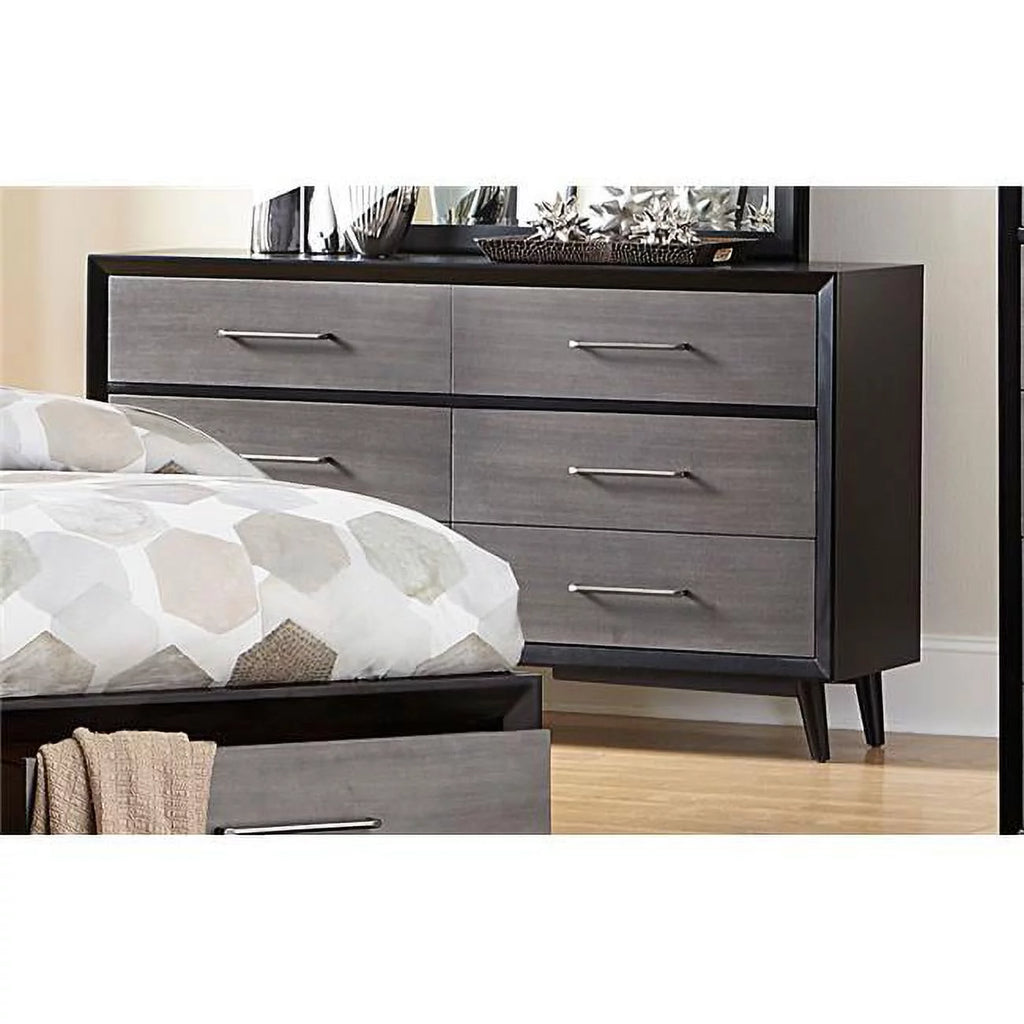 Gray Black Dresser D417993