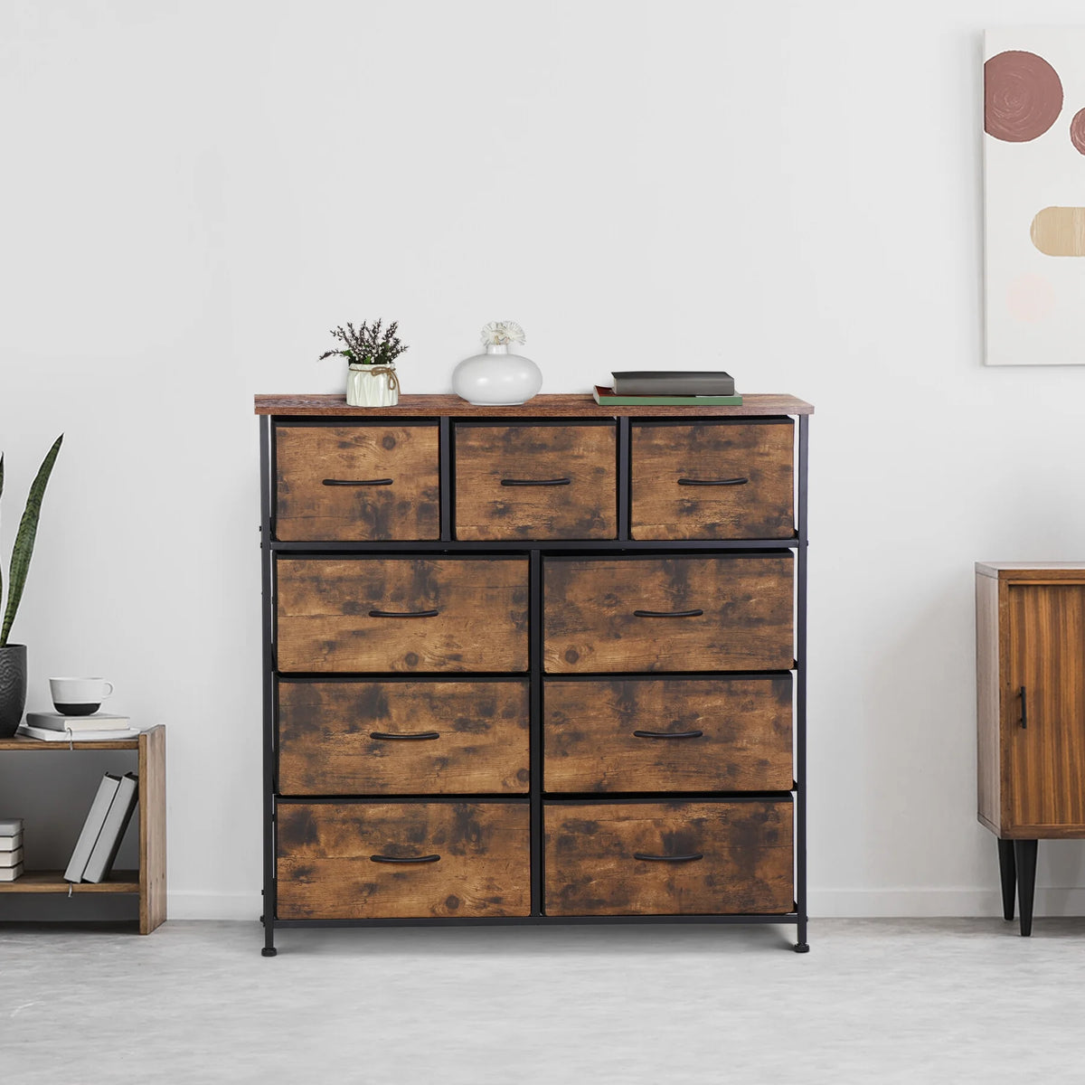 9 Drawer Fabric Storage Dresser P385456