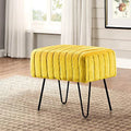 Fauxfur Ottoman 19" x 13" x 17" S18876