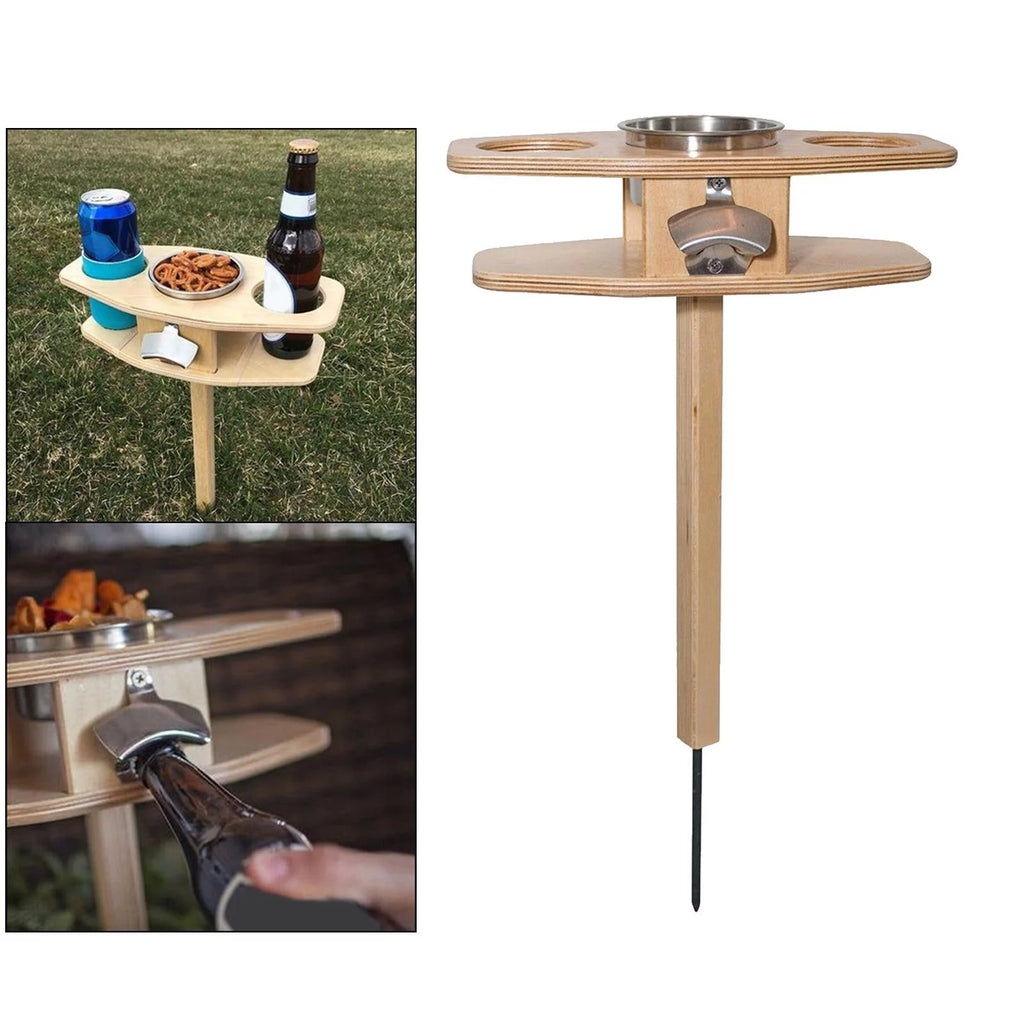 Portable Natural Wood Folding Picnic Table E3875