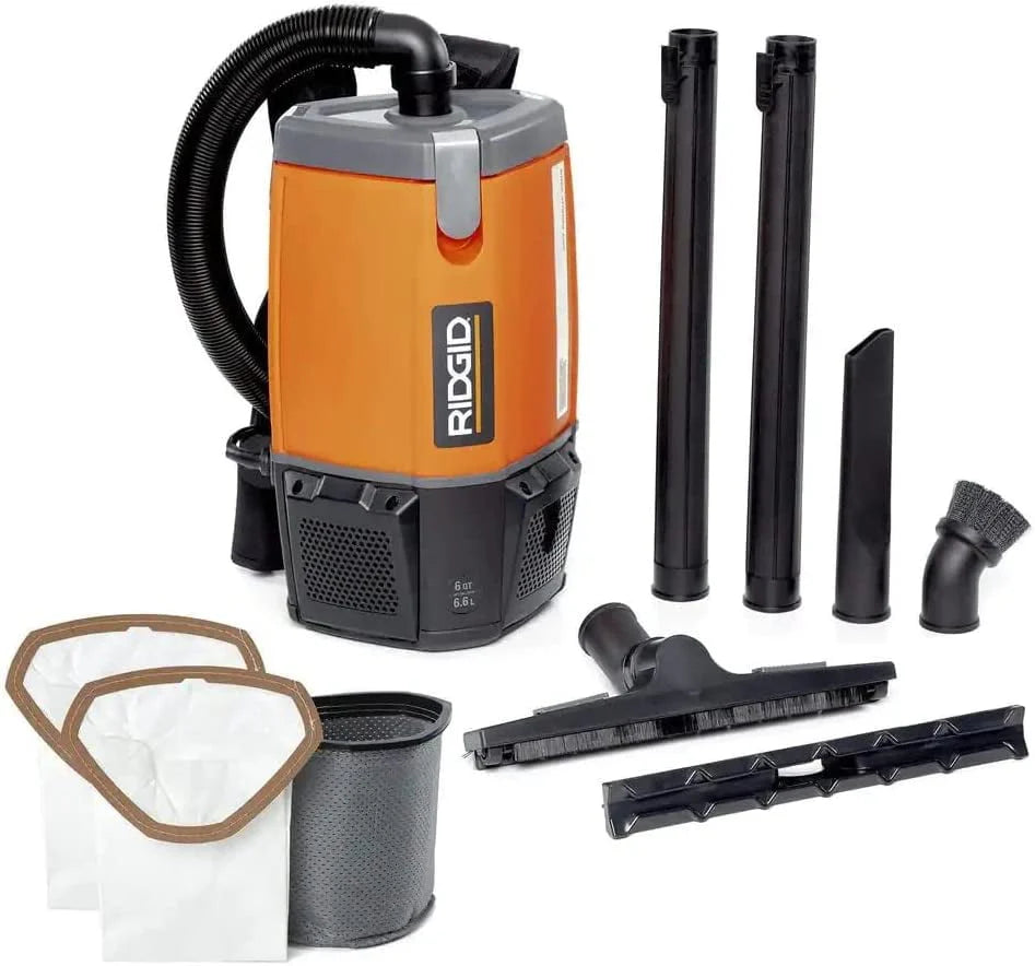 6 Qt. Backpack Vacuum Cleaner with Filters G346