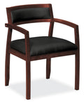 Black Leather Guest Chair G446001