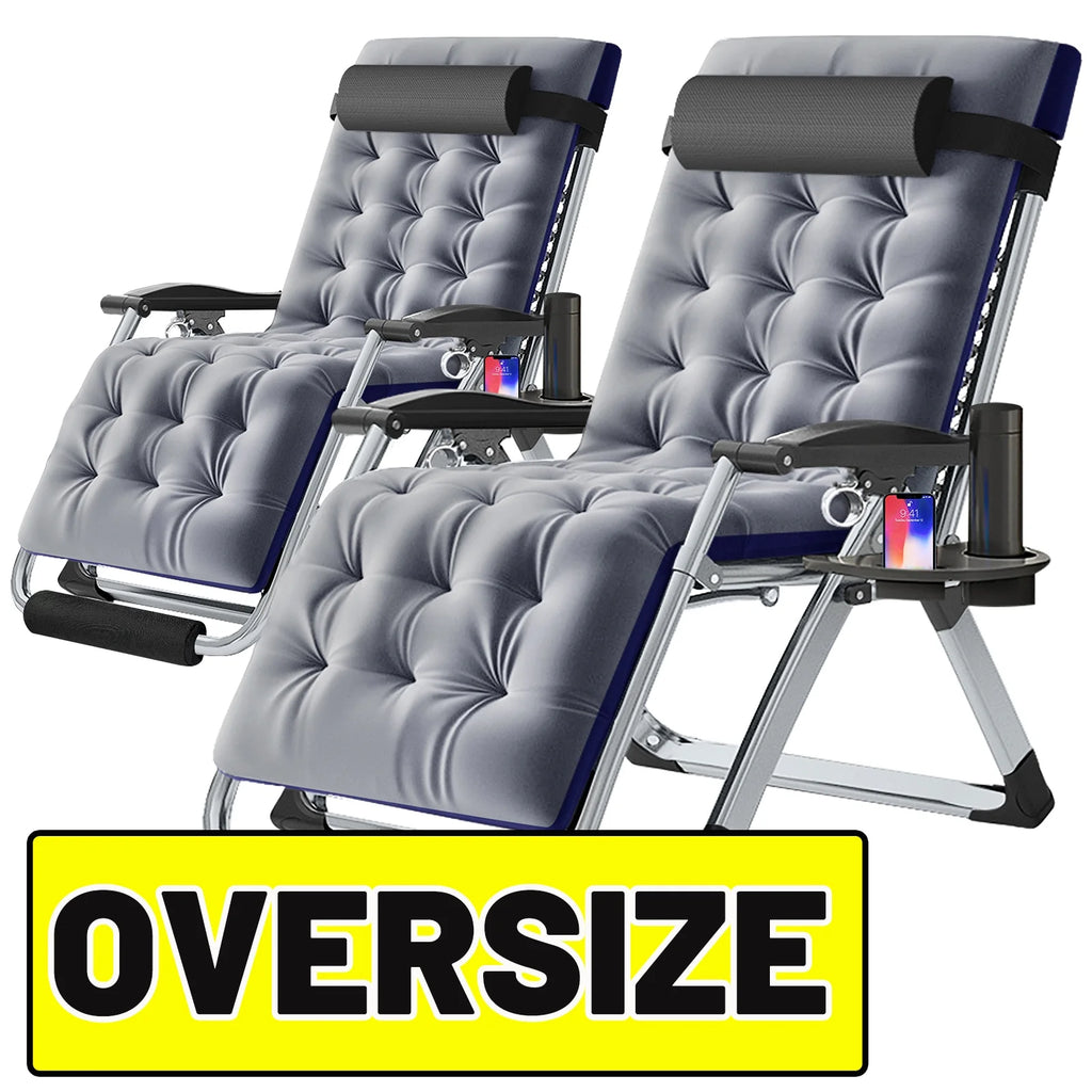 Oversized Zero Gravity Chairs Set of 2 K65125