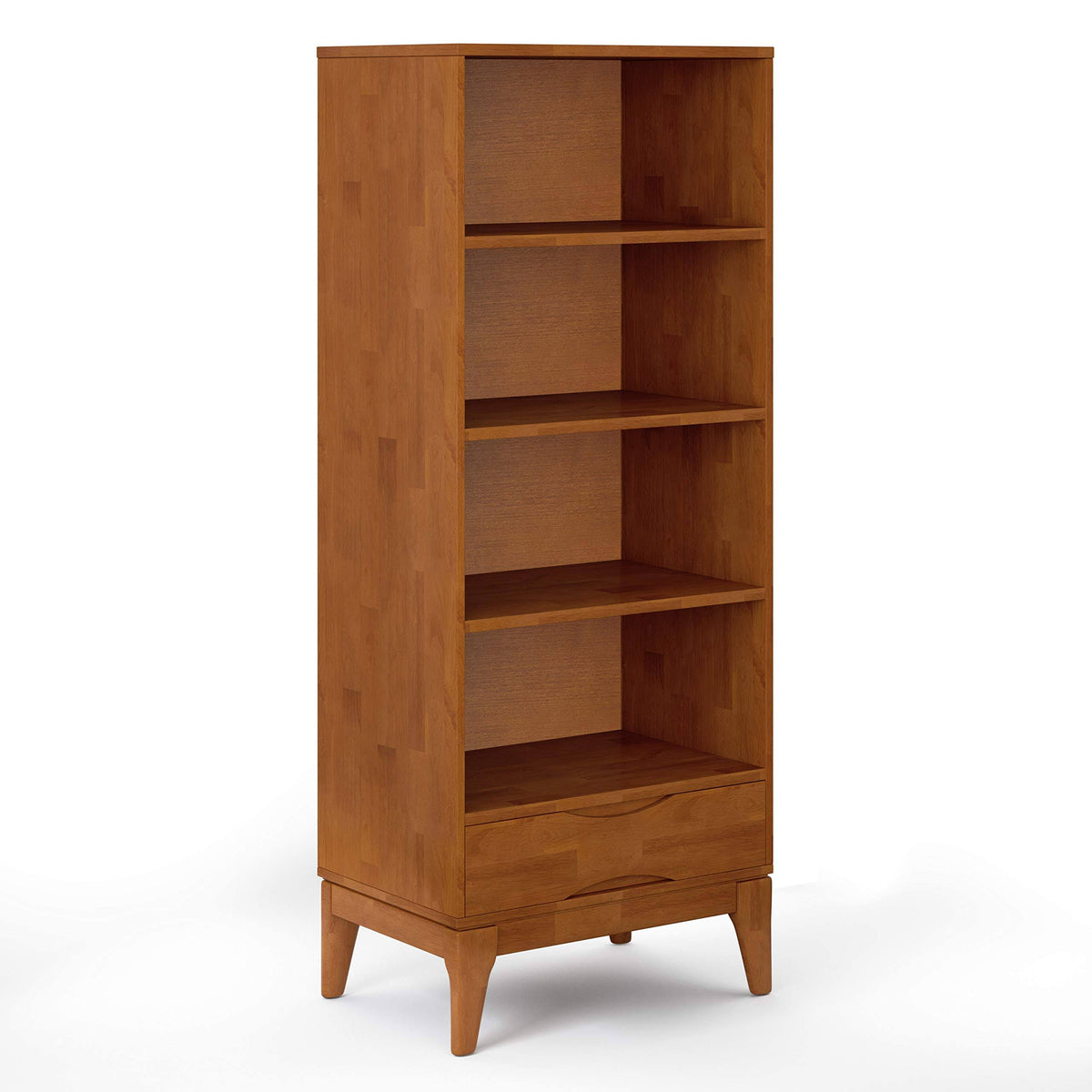 Solid Hardwood 60 in. x 24 in. Bookcase with Storage R95048