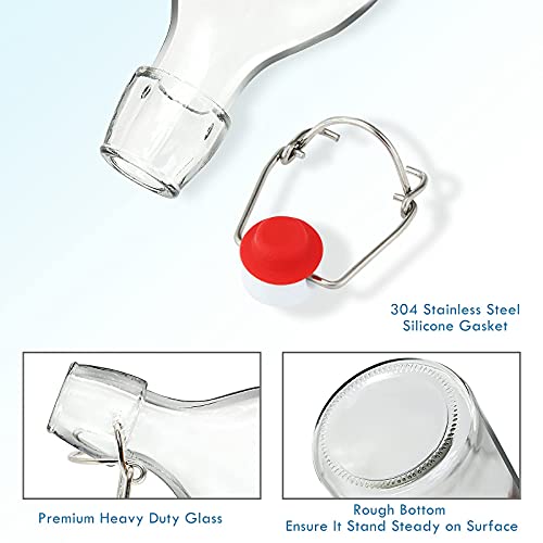 16 oz Glass Swing Top Bottles 6 Pack E975