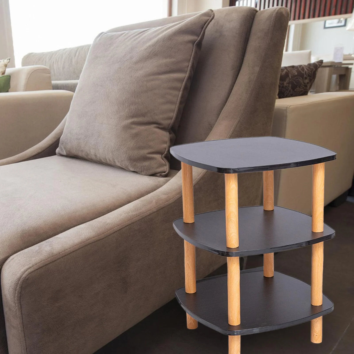 Black 3 Tier Side Table Q952019