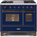 Blue Dual Fuel Propane Gas Range Y3816