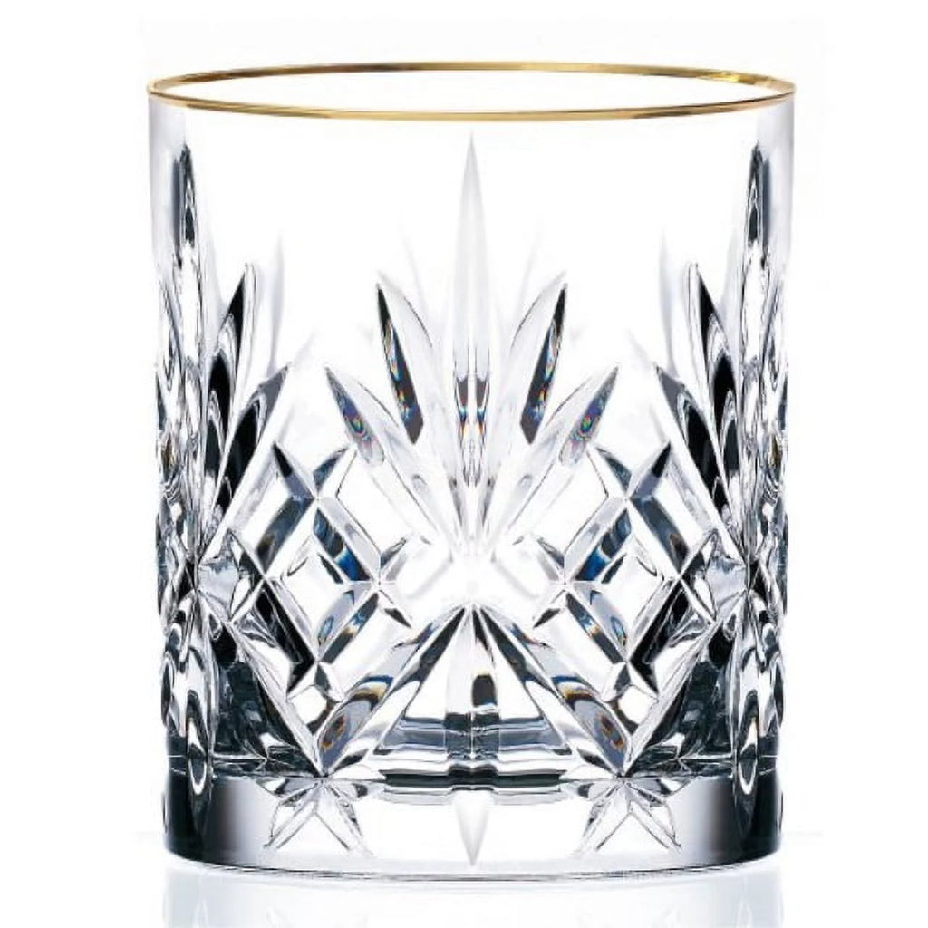 Crystal Double Old Fashion Beverage Glass Set of 4 Y7313