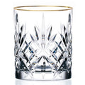 Crystal Double Old Fashion Beverage Glass Set of 4 Y7313